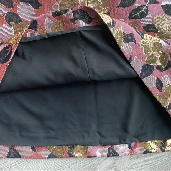 Metallic Cherry Blossom Jacquard Shift Dress - Picture 6 of 10